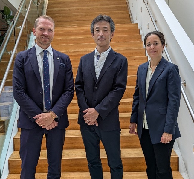 From left: Mr. Sivla, Mr. Nomura, and Ms. Linde
