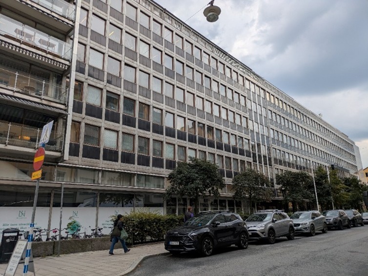 Exterior of the building housing the Swedish Shipowners' Association office